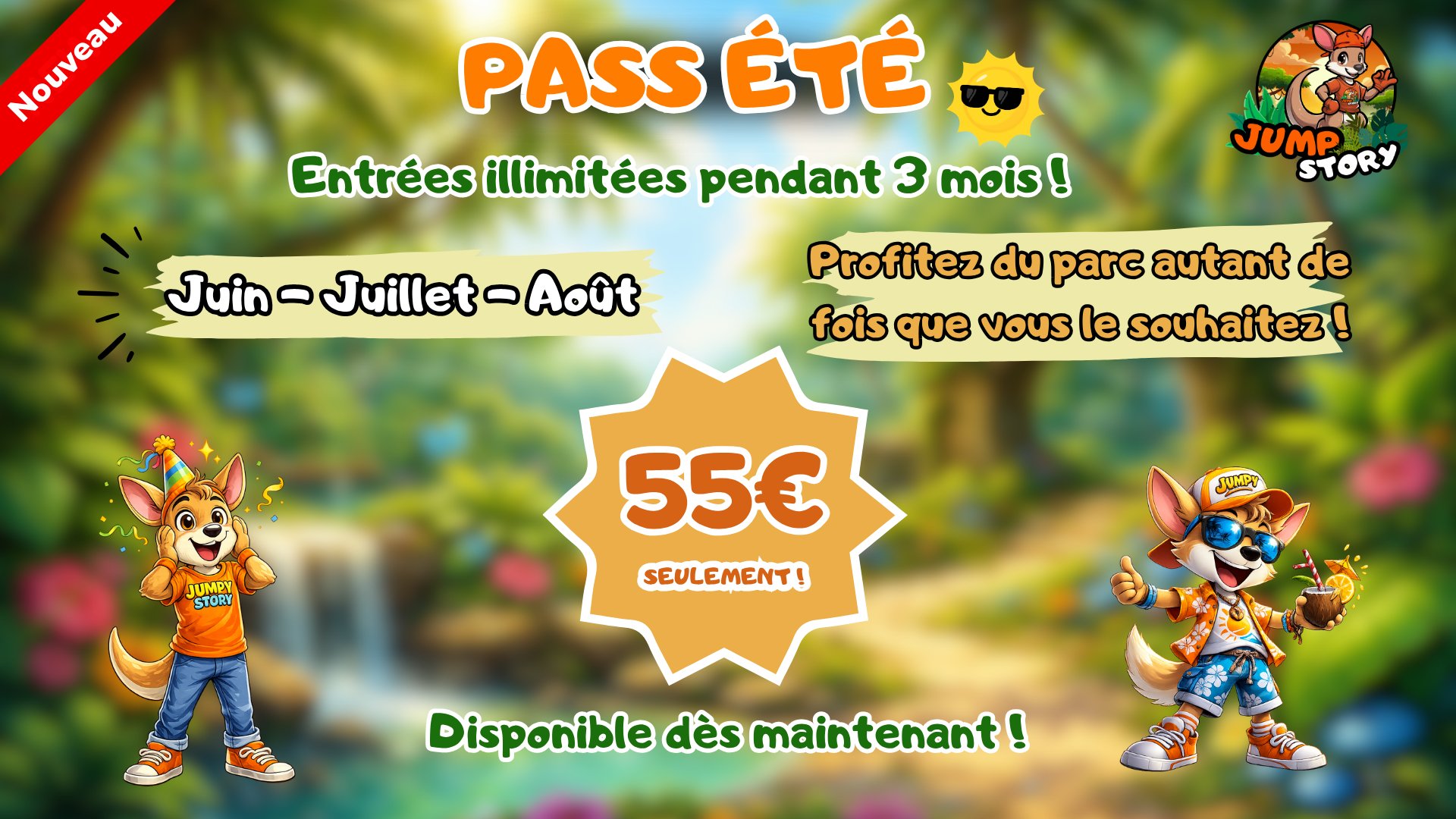 Pass Été Jump Story 55€