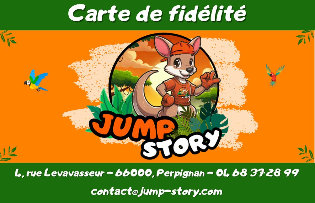 Carte de fidélité Jump Story — recto