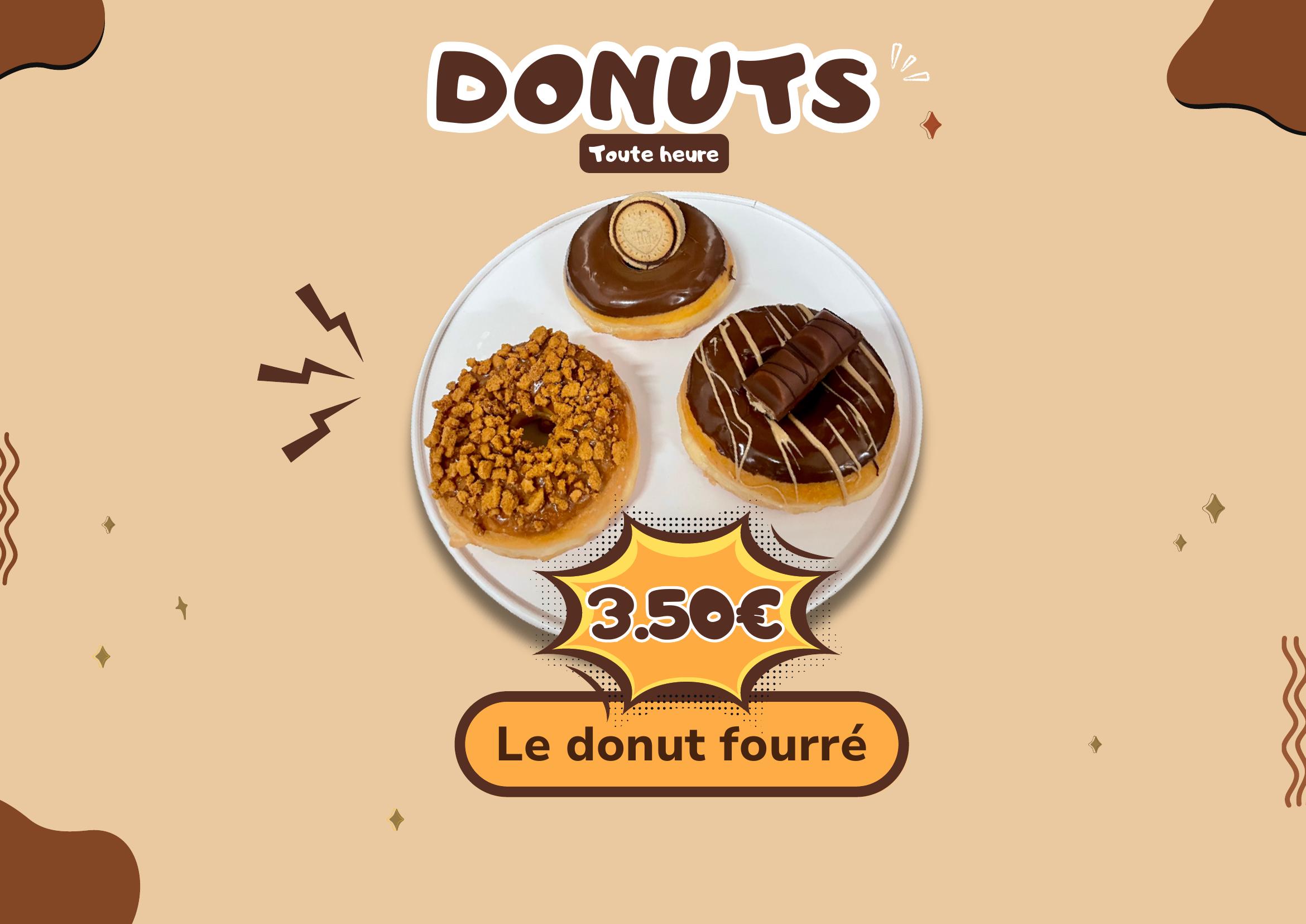 Nouveauté — Donuts fourrés 3,50€