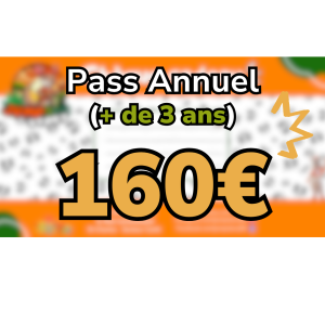 Pass Annuel (+ de 3 ans) 160€ Jump Story