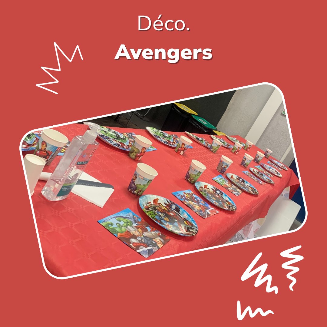 Décoration table Avengers Jump Story