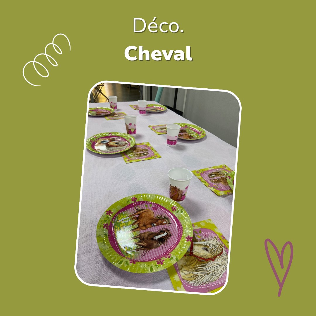 Décoration table Cheval Jump Story