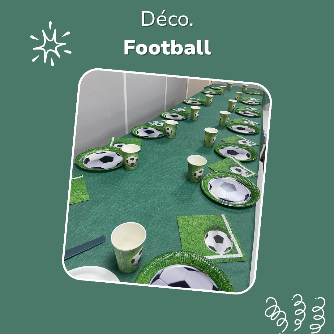 Décoration table Football Jump Story