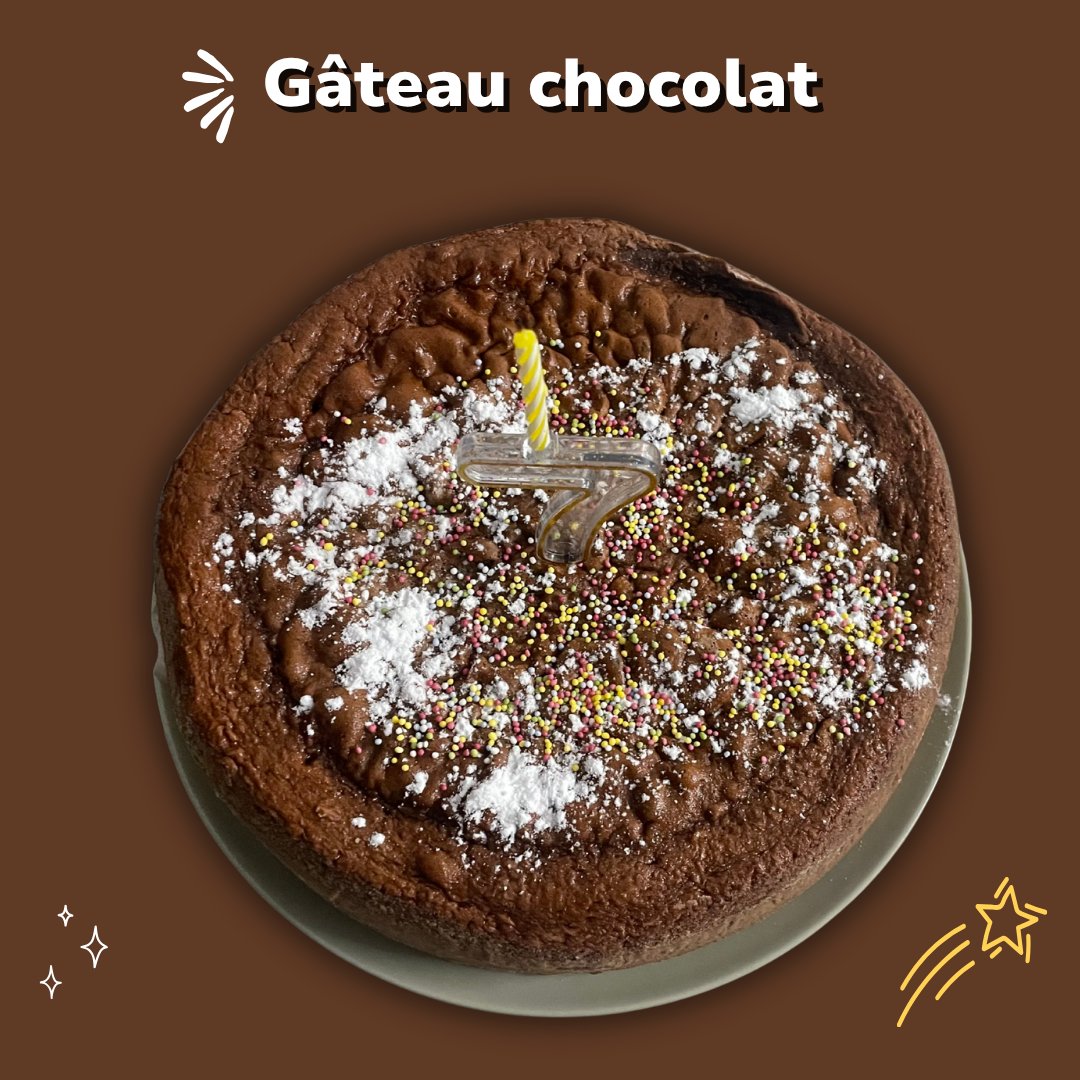 Gâteau au chocolat anniversaire Jump Story