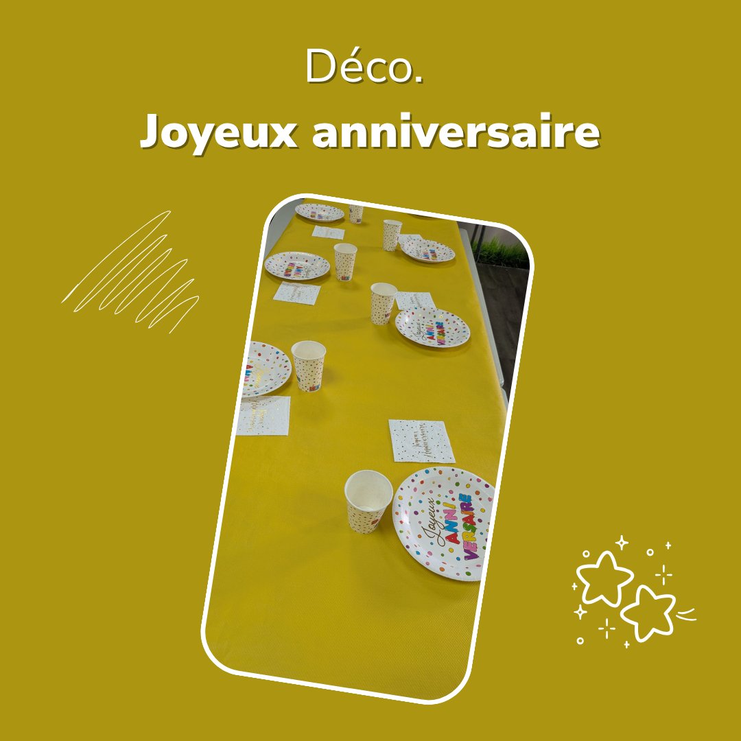 Décoration table Joyeux anniversaire Jump Story