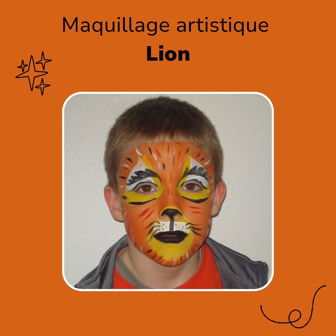 Maquillage artistique Lion Jump Story