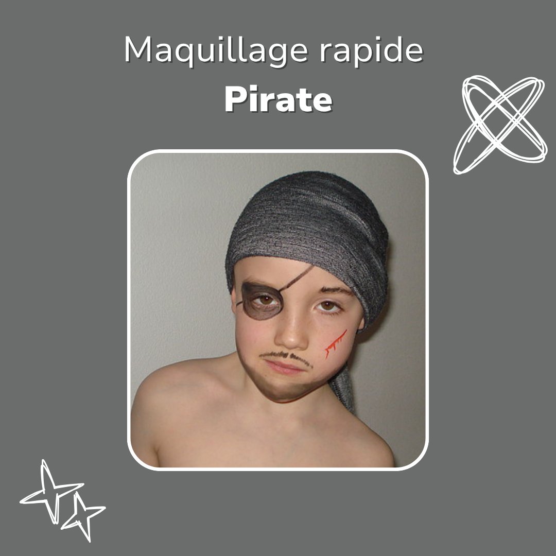 Maquillage rapide Pirate Jump Story