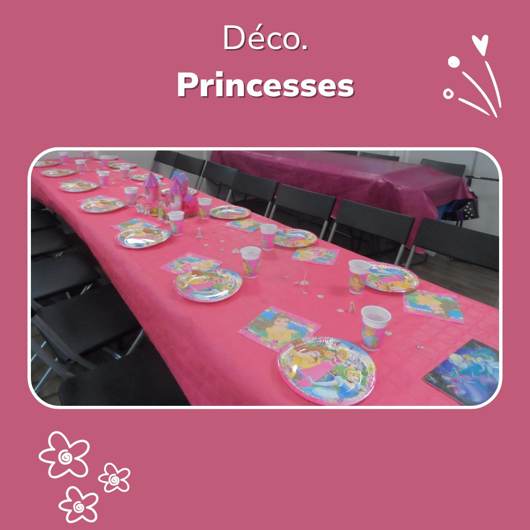 Décoration table Princesses Jump Story