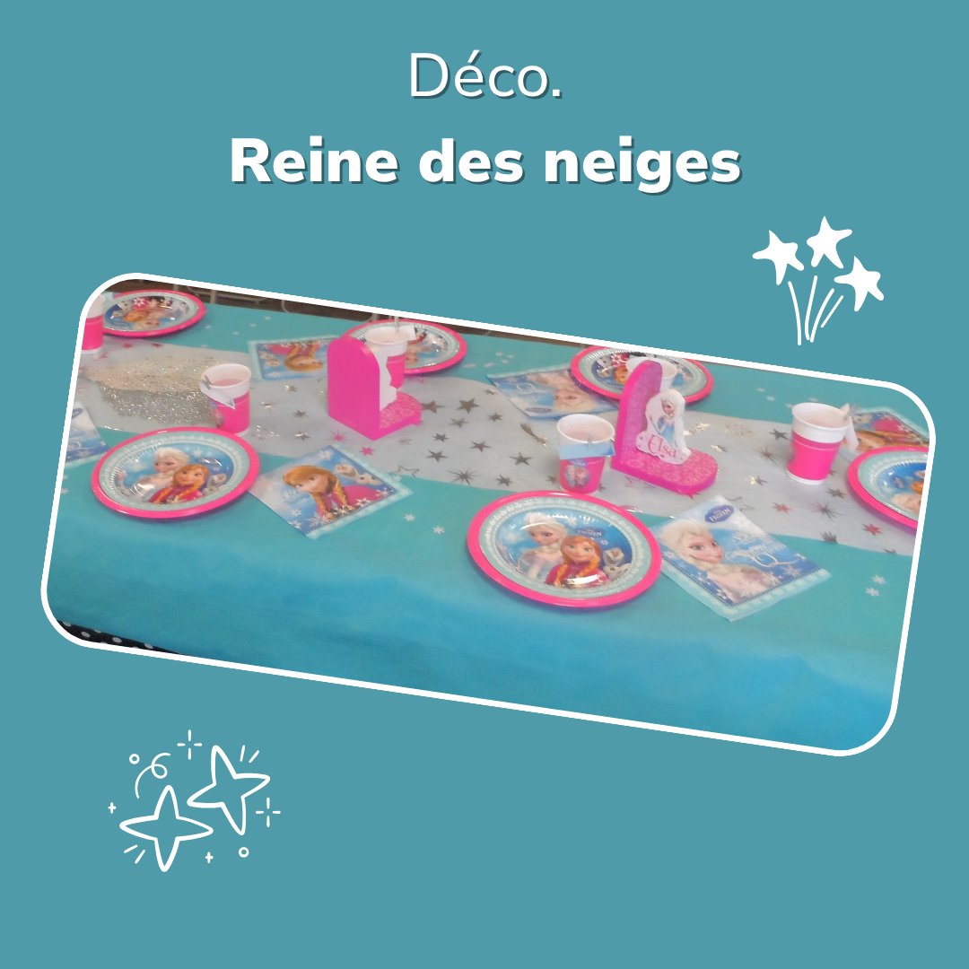 Décoration table Reine des neiges Jump Story