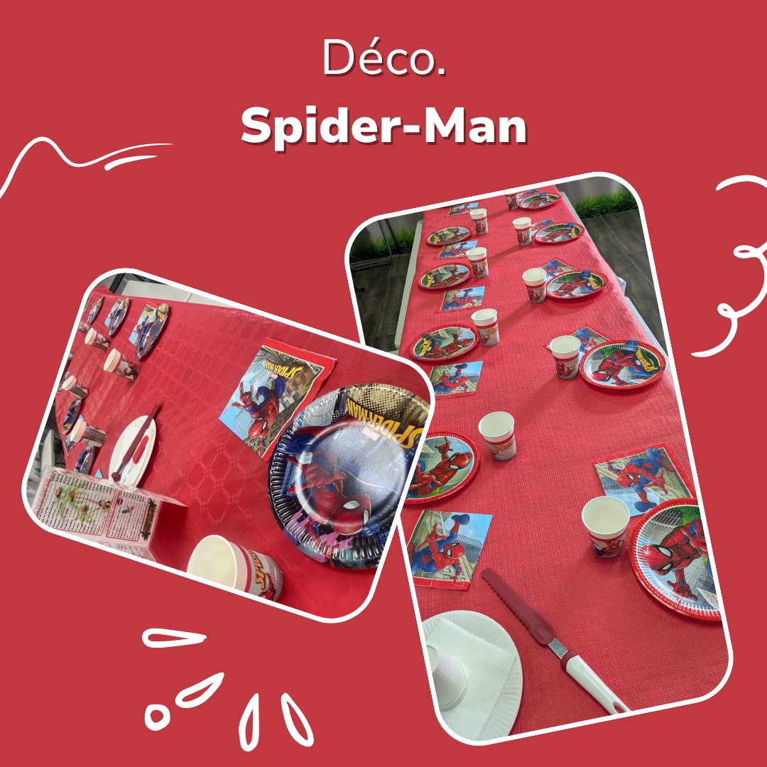 Décoration table Spider-Man Jump Story