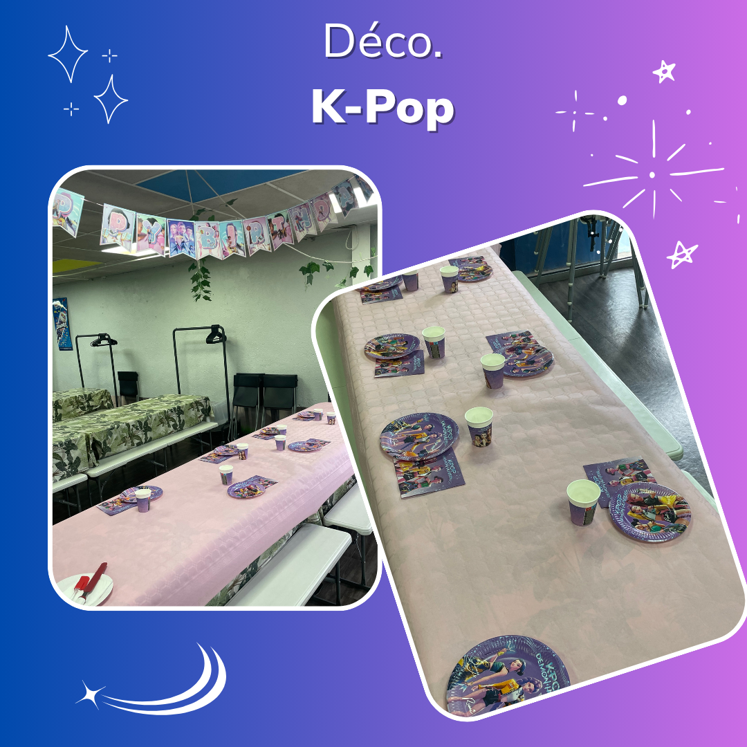 Décoration de table à thème Jump Story